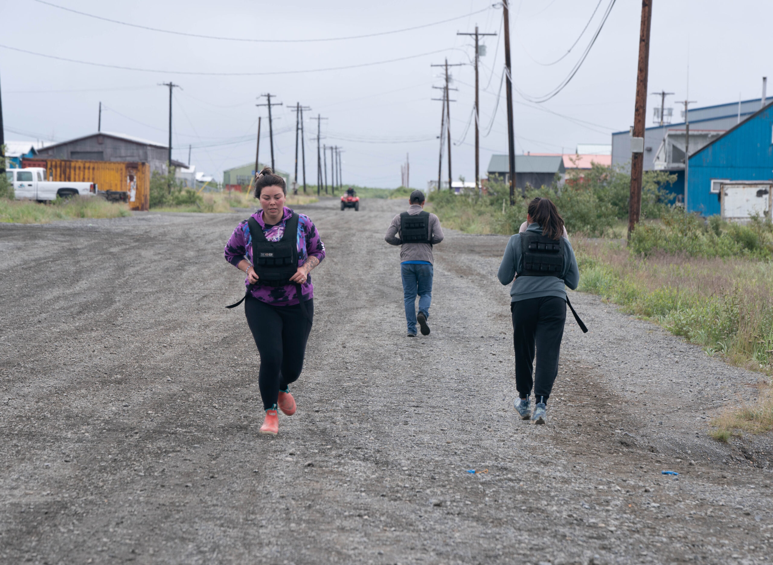 Members of the community of Quinhagak attend a four day wildfire fire training on August 1, 2024 in Quinhagak, Alaska.